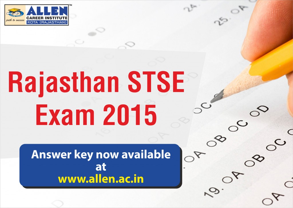 Rajasthan STSE Exam 2015 Answer Key