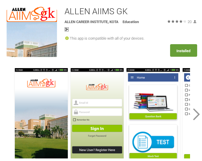 ALLEN AIIMS GK - Android Apps on Google Play