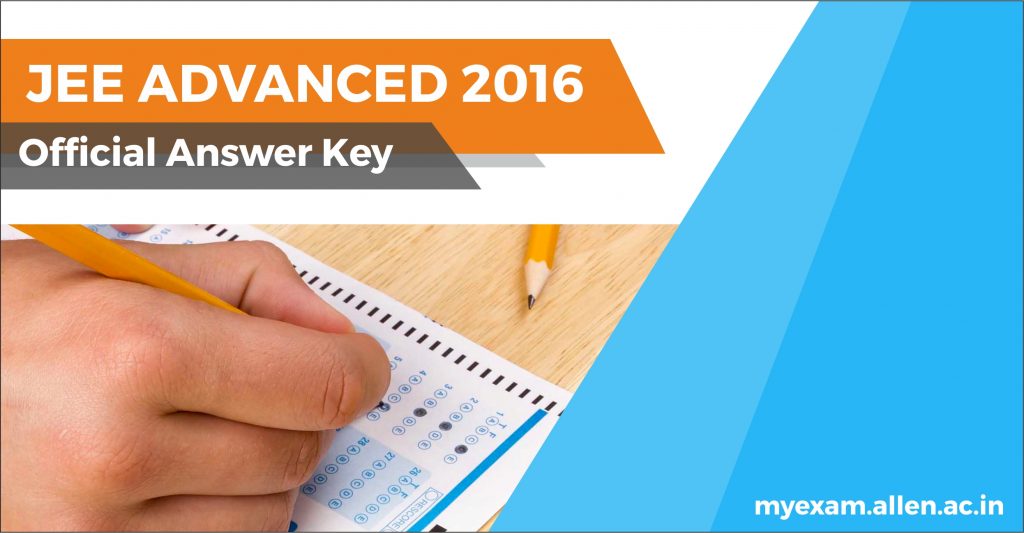 JEE Advanced 2016 answer Key
