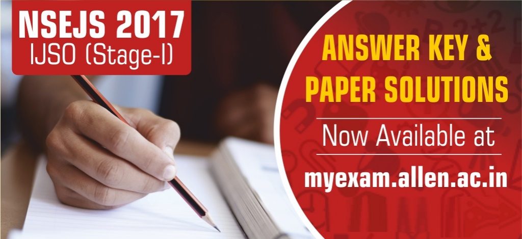 NSEJS 2017 Answer Key and solution