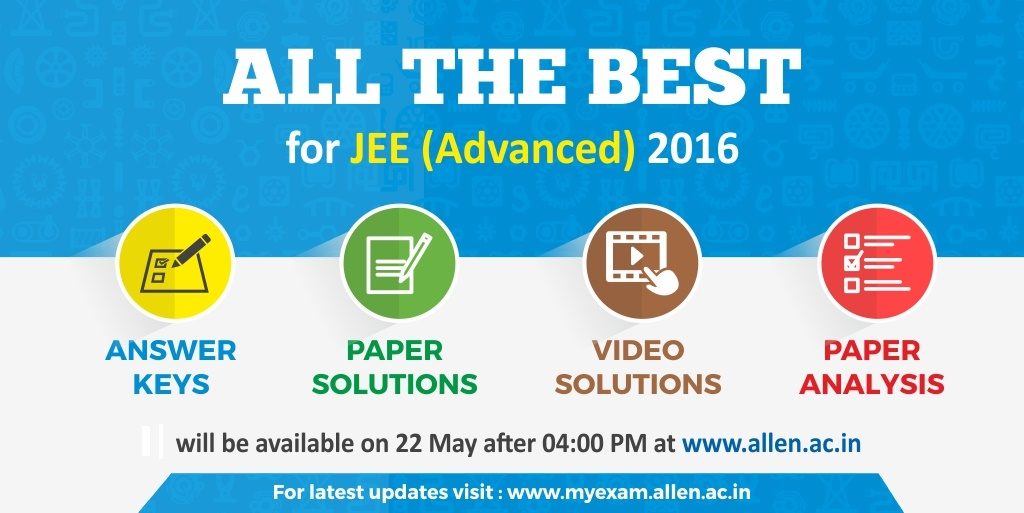 JEE Advanced 2016 Answer Key, Solutions, Paper Analysis