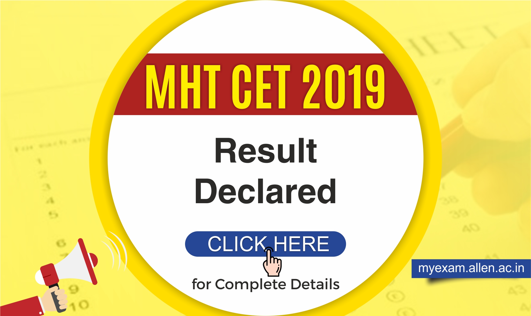 MHT CET 2019 Result declared. Check here