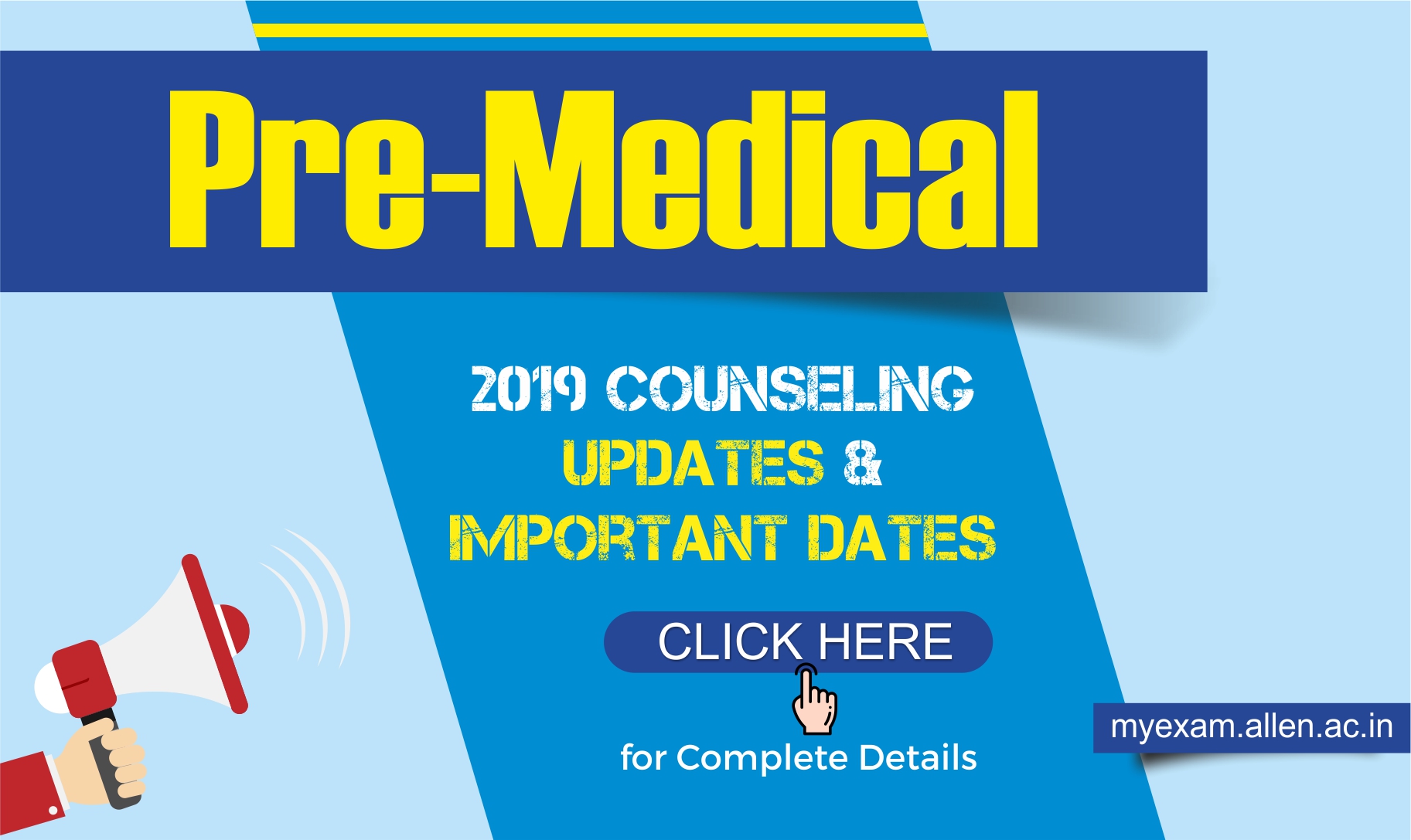pre medical 2019 counseling neet aiims notification