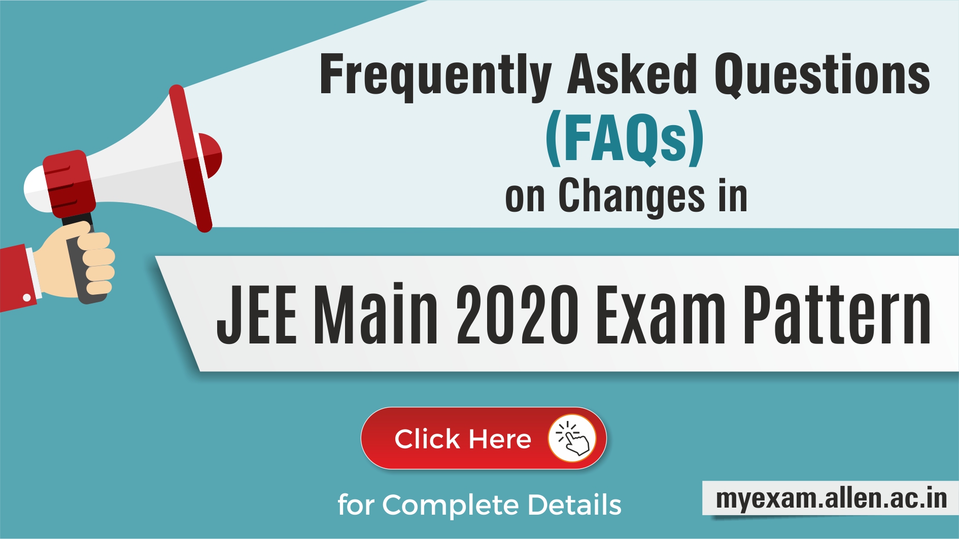 Changes in JEE Main 2020 Exam pattern