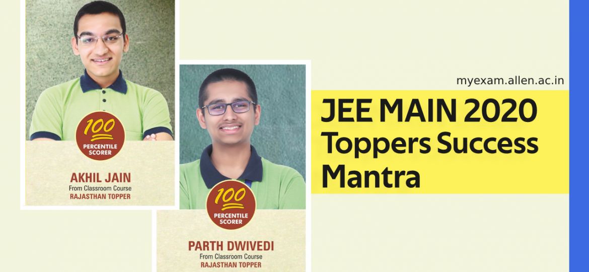 jee main 2020 toppers success mantra