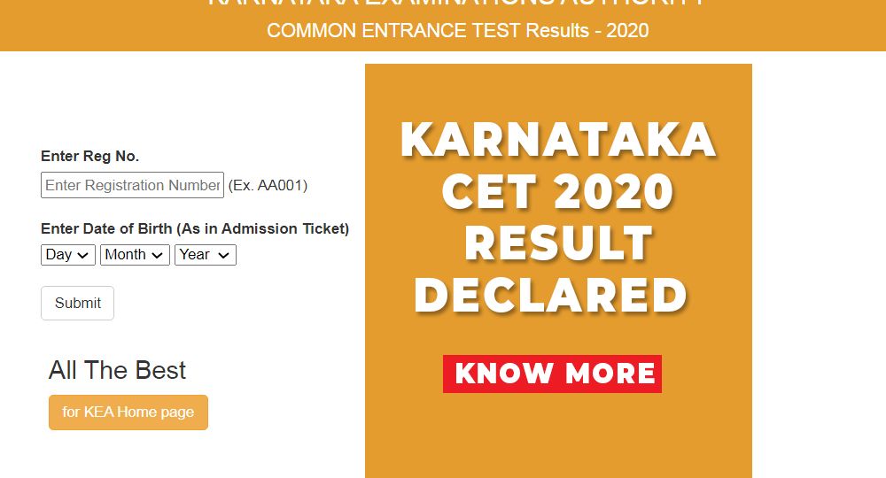 kcet result 2020