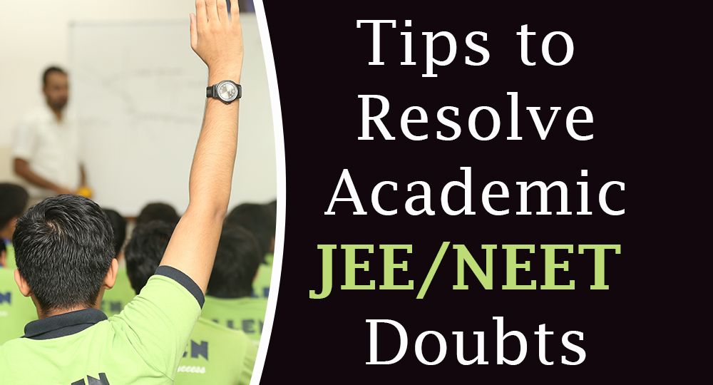 tips to resolve jee neet doubts