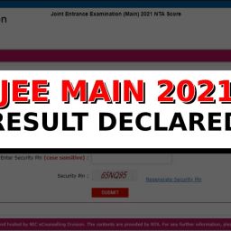 JEE Main 2021 Result update