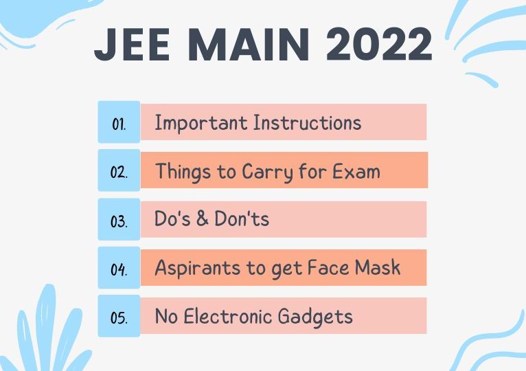 ALLEN JEE Main 2022 Important Instructions