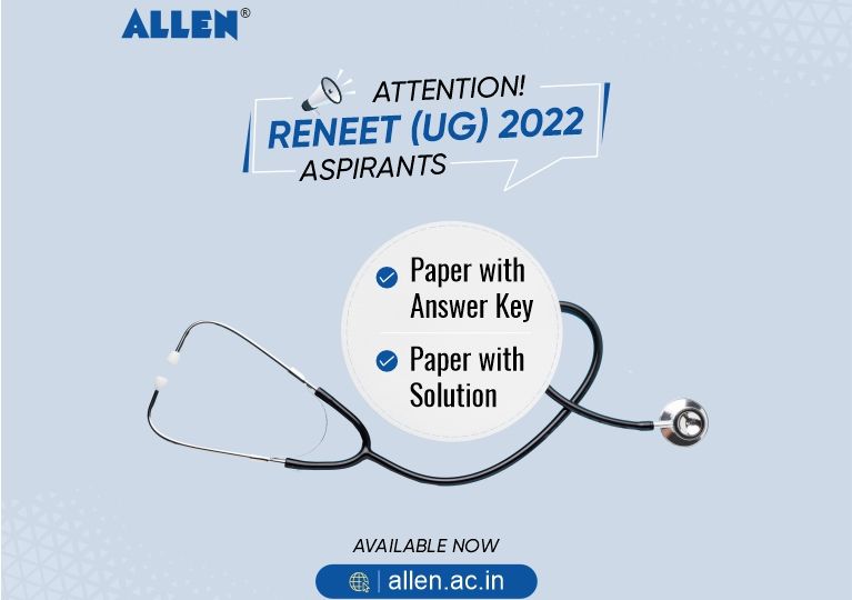 ALLEN - RENEET UG 2022 Paper with Answer Key and Solutions
