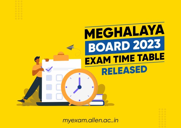 Meghalaya Board 2023 Exam Time Table