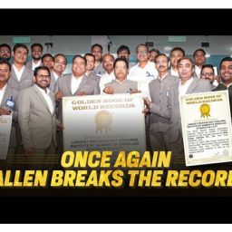 ALLEN breaks the Golden Book of World Records