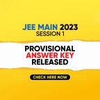 JEE (Main) 2023 Provisional answer key