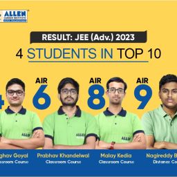 ALLEN JEE Advanced 2023 Result 4 Students in Top 10